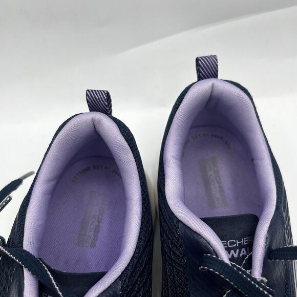 Skechers Go Walk 6 Womens Size 10 Purple/Black Athletic Shoes Sneakers 124554 - Picture 11 of 13